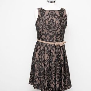 Black lace dress
